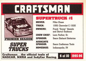1995-96 Craftsman - NASCAR Super Trucks #6 Mike Chase's Truck Back