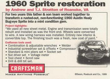 1998-99 Craftsman - Craftsman Makes Anything Possible #7 1960 Sprite Restoration Back