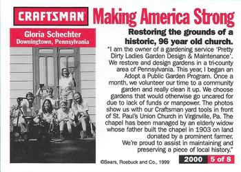 1999-00 Craftsman - Making America Strong #5 Restoring the Grounds Back