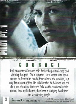 2005 Inkworks Lost Season One #3 Courage Back