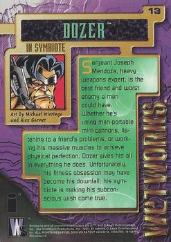 1995 WildStorm Wetworks #13 Dozer in Symbiote Back