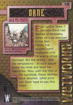 1995 WildStorm Wetworks #19 Dane with Psi Powers Back