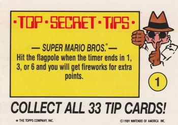 1989 Topps Nintendo #1 Super Mario Bros. 2 Back