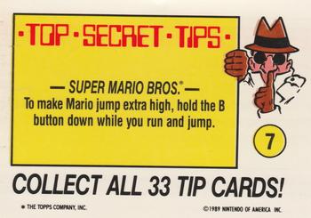 1989 Topps Nintendo #7 Billy Lee Back