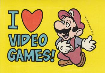 1989 Topps Nintendo #16 I ♥ Video Games! Front