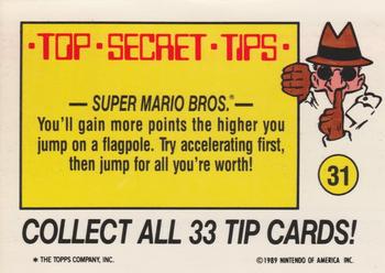 1989 Topps Nintendo #31 Hammer Bros / Mushroom Retainer / Magic Mushrooms Back