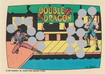 1989 Topps Nintendo - Double Dragon Scratch-Offs #4 D.D. Screen 4 Front