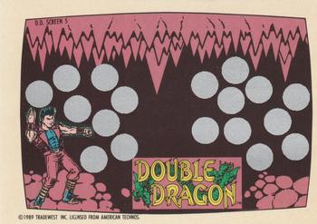 1989 Topps Nintendo - Double Dragon Scratch-Offs #5 D.D. Screen 5 Front