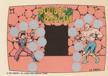 1989 Topps Nintendo - Double Dragon Scratch-Offs #6 D.D. Screen 6 Front