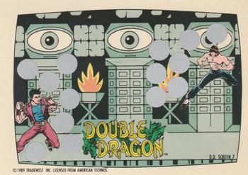 1989 Topps Nintendo - Double Dragon Scratch-Offs #7 D.D. Screen 7 Front