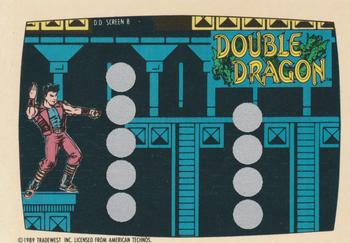 1989 Topps Nintendo - Double Dragon Scratch-Offs #8 D.D. Screen 8 Front