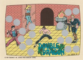 1989 Topps Nintendo - Double Dragon Scratch-Offs #10 D.D. Screen 10 Front