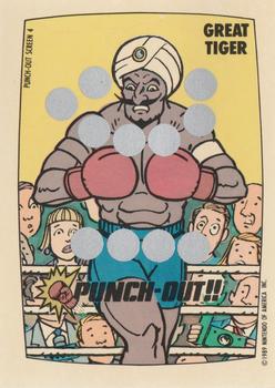 1989 Topps Nintendo - Punch-Out!! Scratch-Offs #4 Punch-Out Screen 4 (Great Tiger) Front