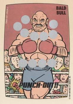 1989 Topps Nintendo - Punch-Out!! Scratch-Offs #6 Punch-Out Screen 6 (Bald Bull) Front