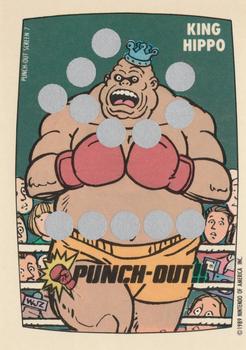 1989 Topps Nintendo - Punch-Out!! Scratch-Offs #7 Punch-Out Screen 7 (King Hippo) Front