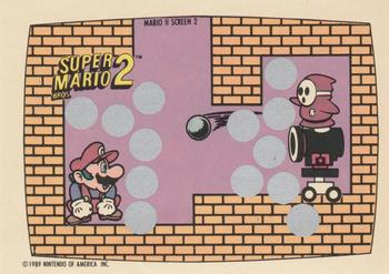 1989 Topps Nintendo - Super Mario Bros. 2 Scratch-Offs #2 Mario II Screen 2 Front