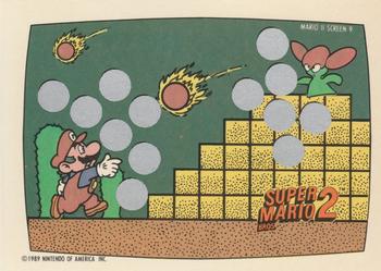 1989 Topps Nintendo - Super Mario Bros. 2 Scratch-Offs #9 Mario II Screen 9 Front