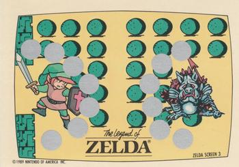 1989 Topps Nintendo - The Legend of Zelda Scratch-Offs #3 Zelda Screen 3 Front
