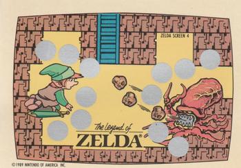 1989 Topps Nintendo - The Legend of Zelda Scratch-Offs #4 Zelda Screen 4 Front