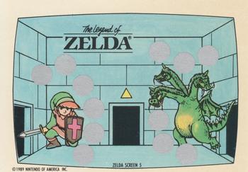 1989 Topps Nintendo - The Legend of Zelda Scratch-Offs #5 Zelda Screen 5 Front