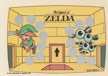 1989 Topps Nintendo - The Legend of Zelda Scratch-Offs #6 Zelda Screen 6 Front