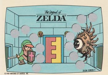 1989 Topps Nintendo - The Legend of Zelda Scratch-Offs #7 Zelda Screen 7 Front