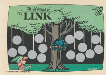 1989 Topps Nintendo - Zelda II: The Adventure of Link Scratch-Offs #5 Link Screen 5 Front