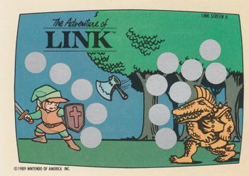 1989 Topps Nintendo - Zelda II: The Adventure of Link Scratch-Offs #6 Link Screen 6 Front
