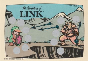 1989 Topps Nintendo - Zelda II: The Adventure of Link Scratch-Offs #7 Link Screen 7 Front
