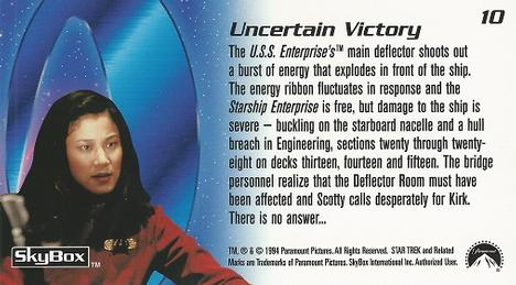 1994 SkyBox Star Trek Generations Cinema Collection #10 Uncertain Victory Back