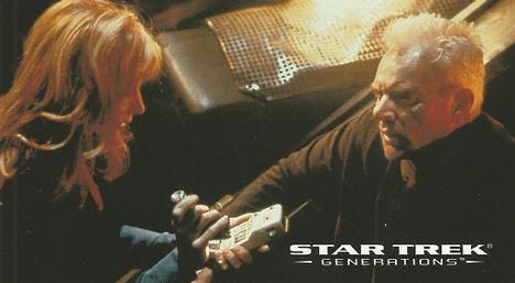 1994 SkyBox Star Trek Generations Cinema Collection #18 Questions and Answers Front