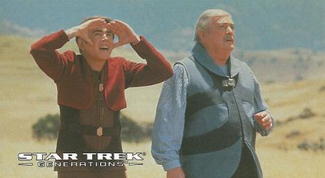 1994 SkyBox Star Trek Generations Cinema Collection #1 Running From the Past Front