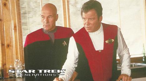 1994 SkyBox Star Trek Generations Cinema Collection #46 Meeting Across Time Front