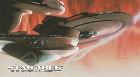 1994 SkyBox Star Trek Generations Cinema Collection #5 Phasing Through Time Front