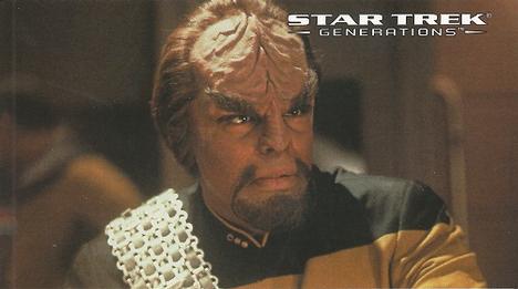 1994 SkyBox Star Trek Generations Cinema Collection #64 Lieutenant Commander Worf Front