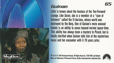 1994 SkyBox Star Trek Generations Cinema Collection #65 Guinan Back