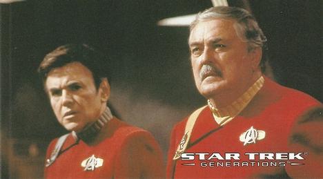 1994 SkyBox Star Trek Generations Cinema Collection #68 Montgomery Scott and Pavel Chekov Front
