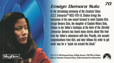 1994 SkyBox Star Trek Generations Cinema Collection #70 Ensign Demora Sulu Back