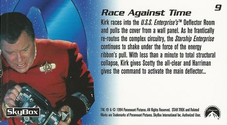 1994 SkyBox Star Trek Generations Cinema Collection #9 Race Against Time Back