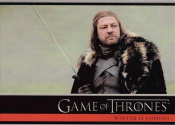 2012 Rittenhouse Game of Thrones Season 1 #01 A young man of the Night's Watch deserts his post... Front