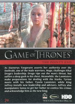 2012 Rittenhouse Game of Thrones Season 1 #24 As Daenerys Targaryel asserts her authority over the... Back