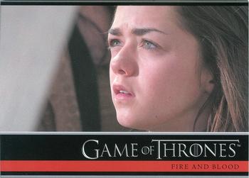 2012 Rittenhouse Game of Thrones Season 1 #28 After watching her father's head cut off, Arya Stark... Front