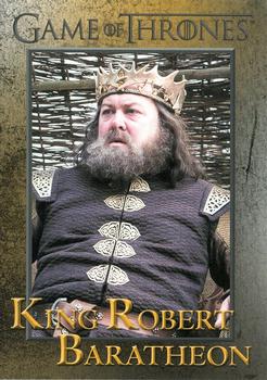 2012 Rittenhouse Game of Thrones Season 1 #45 King Robert Baratheon Front