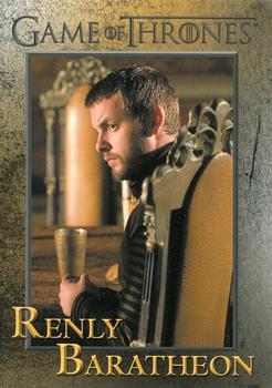 2012 Rittenhouse Game of Thrones Season 1 #59 Renly Baratheon Front