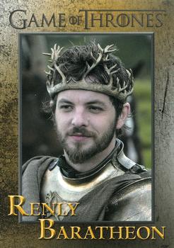 2013 Rittenhouse Game of Thrones Season 2 #56 Renly Baratheon Front