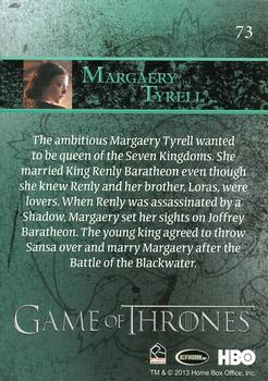 2013 Rittenhouse Game of Thrones Season 2 #73 Margaery Tyrell Back