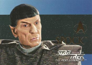 1996 SkyBox Star Trek: The Next Generation Season 5 - Foil-Embossed Characters #S29 Spock Front