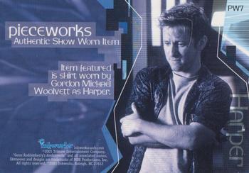 2004 Inkworks Andromeda Reign of the Commonwealth - Pieceworks Costume Relics #PW7 Seamus Harper Back