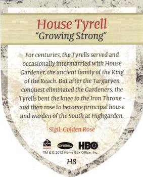 2012 Rittenhouse Game of Thrones Season 1 - The Houses #H8 House Tyrell 