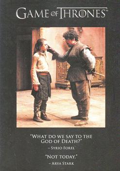 2012 Rittenhouse Game of Thrones Season 1 - Quotable Rewards #Q10 Syrio Forel: 